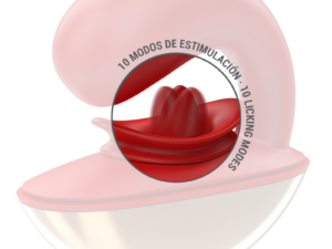 INTENSE - MARIAH VIBRADOR  ESTIMULADOR EN FORMA DE U 10 VIBRACIONES ROJO - Imagen 4