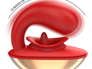 INTENSE - MARIAH VIBRADOR  ESTIMULADOR EN FORMA DE U 10 VIBRACIONES ROJO - Imagen 3