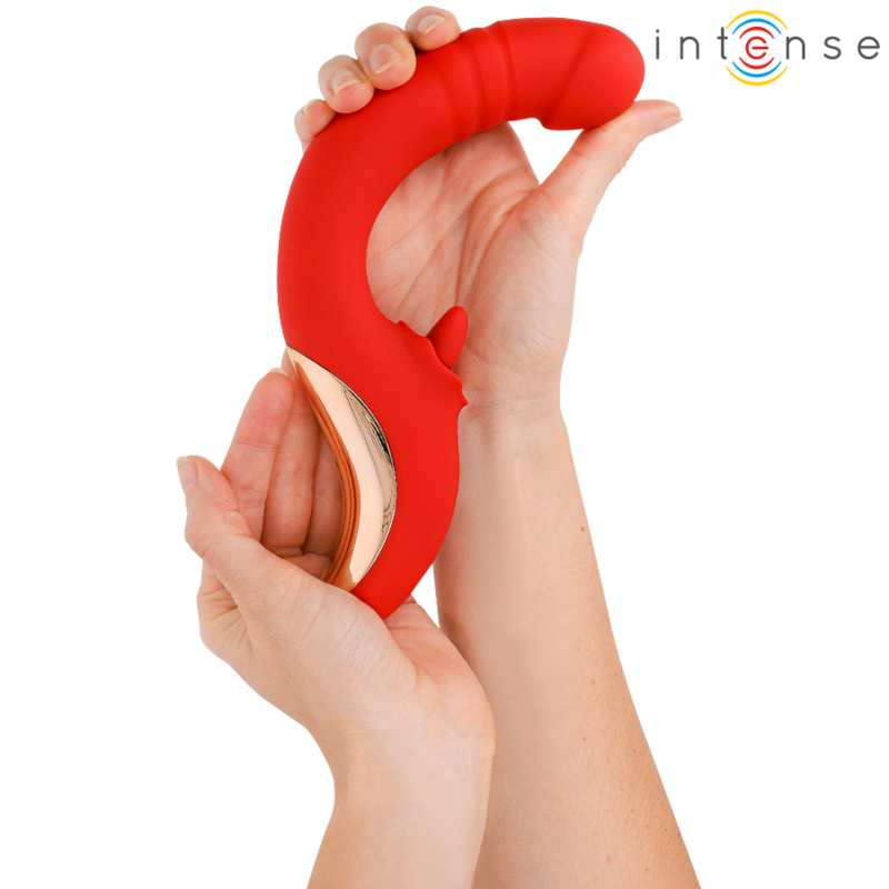 INTENSE - PAULINA VIBRADOR ESTIMULADOR EN FORMA DE U ROJO - Imagen 3