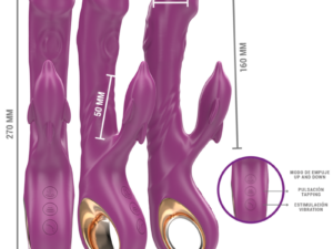 INTENSE - HALLE VIBRADOR MULTIFUNCIÓN CON LENGUA ESTIMULADORA EN FORMA DE DELFÍN MORADO - Imagen 3