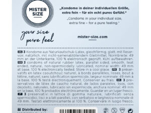 MISTER SIZE - PRESERVATIVOS TALLA S 49 MM (3 UNIDADES) - Imagen 3