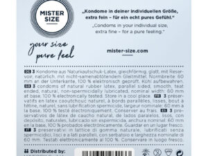 MISTER SIZE - PRESERVATIVOS TALLA XL 60 MM (3 UNIDADES) - Imagen 3