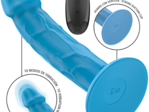 INTENSE - PHOEBE VIBRADOR REALÍSTICO 10 VIBRACIONES AZUL CONTROL REMOTO - Imagen 2