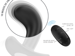 INTENSE - CHANDLER PLUG ANAL 10 VIBRACIONES NEGRO CONTROL REMOTO - Imagen 5
