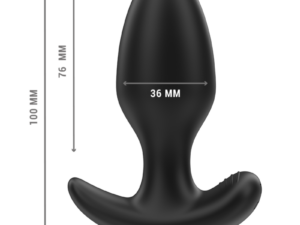 INTENSE - JOEY PLUG ANAL 10 VIBRACIONES NEGRO CONTROL REMOTO - Imagen 3