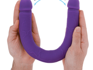 INTENSE - GUNTER DILDO DOBLE VIBRADOR 40 CM MORADO CONTROL REMOTO - Imagen 4