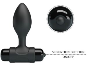 PRETTY LOVE - VIBRA BUTT PLUG ANAL 10 VIBRACIONES NEGRO - Imagen 5