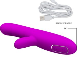 PRETTY LOVE - ANGELIQUE VIBRADOR MULTIFUNCIÓN + ESTIMULADOR DE CLÍTORIS MORADO - Imagen 5