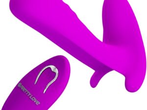 PRETTY LOVE - MASAJEADOR  VIBRADOR 12 VIBRACIONES CONTROL REMOTO MORADO - Imagen 1