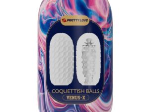 PRETTY LOVE - COQUETTISH BALLS MASTURBADOR MASCULINO SILICONA BLANCO - Imagen 4