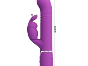 PRETTY LOVE - COALE VIBRADOR RABBIT MULTIFUNCIÓN 4 EN 1 MORADO - Imagen 5