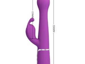 PRETTY LOVE - DEJON VIBRADOR RABBIT MULTIFUNCIÓN 3 EN 1 MORADO - Imagen 5