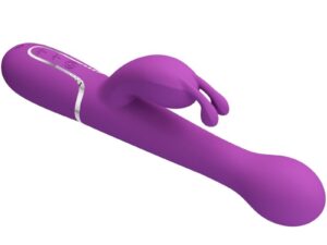 PRETTY LOVE - DEJON VIBRADOR RABBIT MULTIFUNCIÓN 3 EN 1 MORADO - Imagen 4