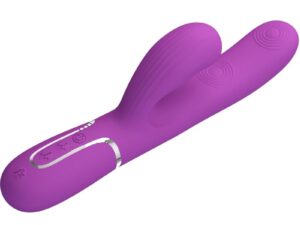 PRETTY LOVE - PERLITA VIBRADOR RABBIT MULTIFUNCIÓN 3 EN 1 MORADO - Imagen 3