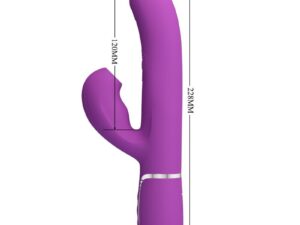 PRETTY LOVE - PERLITA VIBRADOR RABBIT MULTIFUNCIÓN 3 EN 1 MORADO - Imagen 5