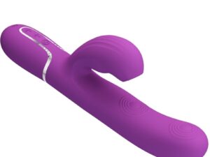 PRETTY LOVE - PERLITA VIBRADOR RABBIT MULTIFUNCIÓN 3 EN 1 MORADO - Imagen 4