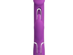 PRETTY LOVE - KAMPAS VIBRADOR RABBIT MULTIFUNCIÓN 3 EN 1 MORADO - Imagen 2