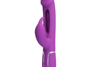 PRETTY LOVE - KAMPAS VIBRADOR RABBIT MULTIFUNCIÓN 3 EN 1 MORADO - Imagen 1