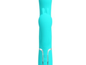 PRETTY LOVE - CAMMY TRIPLE VIBRADOR RABBIT MULTIFUNCIÓN 4 EN 1 AZUL - Imagen 2