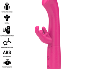 INTENSE - JULIETA VIBRADOR RABBIT 18,6 CM 10 VIBRACIONES ROSA - Imagen 1