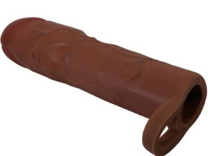PRETTY LOVE - GERD FUNDA PARA PENE CON EXTENSIÓN DE 7.6 CM MULATO - Imagen 3