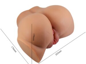 CRAZY BULL - EMILIA TRASERO VIBRADOR CON VAGINA Y ANO REALÍSTICO NATURAL CONTROL REMOTO - Imagen 5