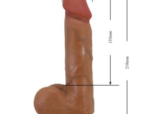 BAILE - BAHAMUT VIBRADOR REALÍSTICO 21.8 CM NATURAL CONTROL REMOTO - Imagen 5