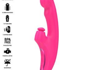 INTENSE - EMI VIBRADOR 13,5 CM MULTIFUNCIÓN 3 EN 1 10 VIBRACIONES ROSA - Imagen 1