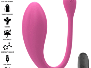 INTENSE - JANICE VIBRADOR U DOBLE ESTIMULACIÓN 10 VIBRACIONES ROSA CONTROL REMOTO - Imagen 1