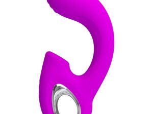 PRETTY LOVE - SIBEL VIBRADOR PUNTO G + ESTIMULADOR CLÍTORIS 10 VIBRACIONES MORADO