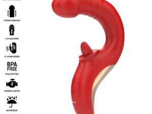 INTENSE - PAULINA VIBRADOR  ESTIMULADOR EN FORMA DE U ROJO