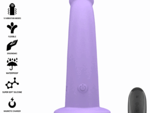 INTENSE - EDDIE VIBRADOR 17,5 CM 10 VIBRACIONES MORADO CONTROL REMOTO - Imagen 1