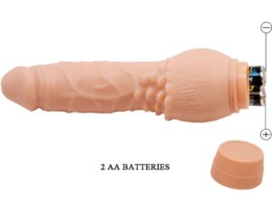 BAILE - BARBARA VIBRADOR REALÍSTICO 19.5 CM NATURAL - Imagen 3