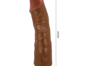 BAILE - JEFF VIBRADOR REALÍSTICO 19.5 CM MULATO - Imagen 3