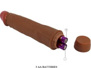 BAILE - DWARF VIBRADOR REALÍSTICO 21 CM MULATO - Imagen 3