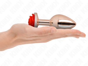 KINK - PLUG ANAL ORO ROSADO ROSA ROJA L - Imagen 3