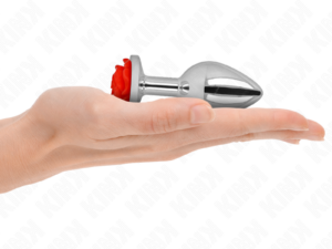 KINK - PLUG ANAL ROSA ROJA TALLA M - Imagen 3
