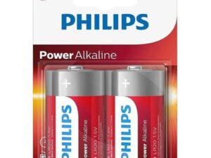 PHILIPS - POWER ALKALINE PILA D LR20 BLISTER*2 - Imagen 1