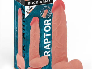 ROCKARMY - RAPTOR DILDO REALISTA DUAL DENSITY LIQUID SILICONE 24 CM -O- 4.4 CM - Imagen 1