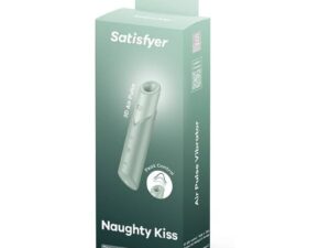 SATISFYER - NAUGHTY KISS ESTIMULADOR CLÍTORIS POR ONDAS VERDE AGUA - Imagen 2