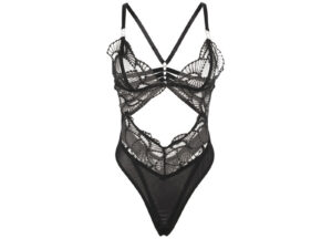 SUBBLIME - 955212 BODY TRANSPARENTE CON ENCAJE HUECO NEGRO S/M - Imagen 5