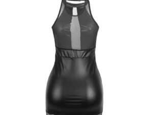 SUBBLIME - 955472 VESTIDO CUELLO HALTER CON TRANSPARENCIAS NEGRO S/M - Imagen 5