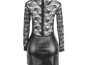 SUBBLIME - 955601 VESTIDO DE MANGA LARGA CON ENCAJE NEGRO L/XL - Imagen 5