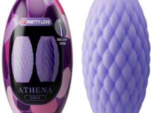 PRETTY LOVE - ATHENA EROS MASTURBADOR MASCULINO SILICONA MORADO - Imagen 1