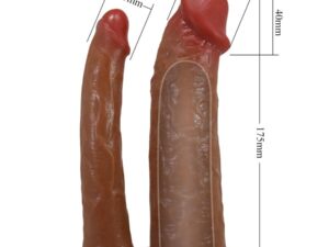 PRETTY LOVE - YAIRON FUNDA PARA PENE DOBLE CON EXTENSIÓN DE 4 CM MULATO - Imagen 5