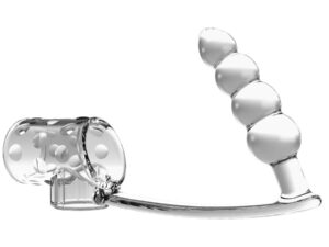 PRETTY LOVE - FUNDA PARA PENE CON PLUG ANAL TRANSPARENTE