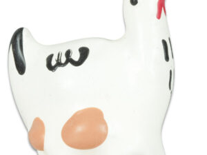 CONDOMERIE - PRESERVATIVO DECORATIVO PINTADO A MANO POLLO BLANCO