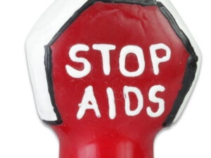 CONDOMERIE - PRESERVATIVO DECORATIVO PINTADO A MANO DETENGA EL SIDA