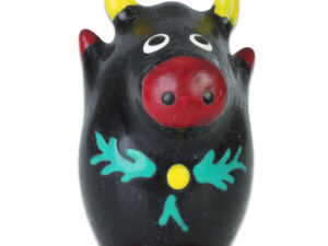 CONDOMERIE - PRESERVATIVO DECORATIVO PINTADO A MANO TORO NEGRO MODELO 1