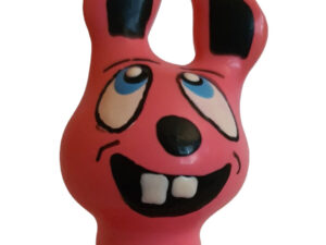 CONDOMERIE - PRESERVATIVO DECORATIVO PINTADO A MANO LIEBRE ROSA RIENDO